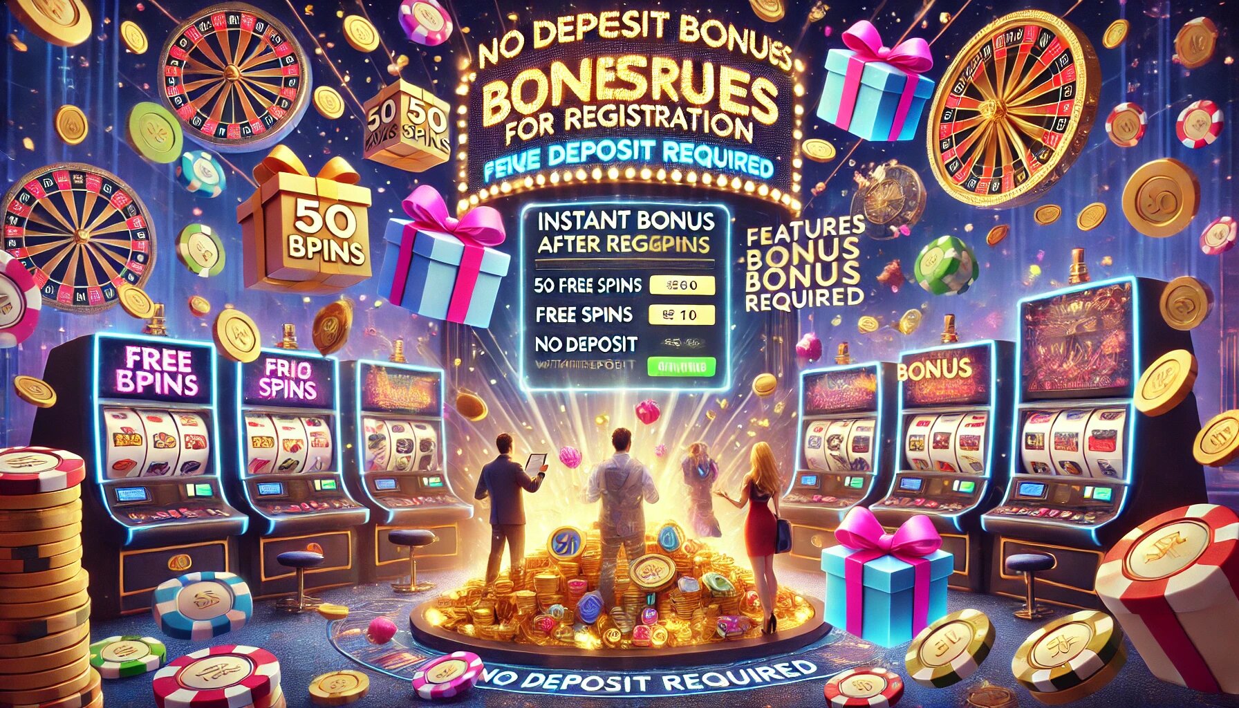 Бездепозитные бонусы за регистрацию в казино: особенности бесплатных поощрений
