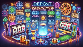 Онлайн бонусы на депозит в казино: правила активации и использования