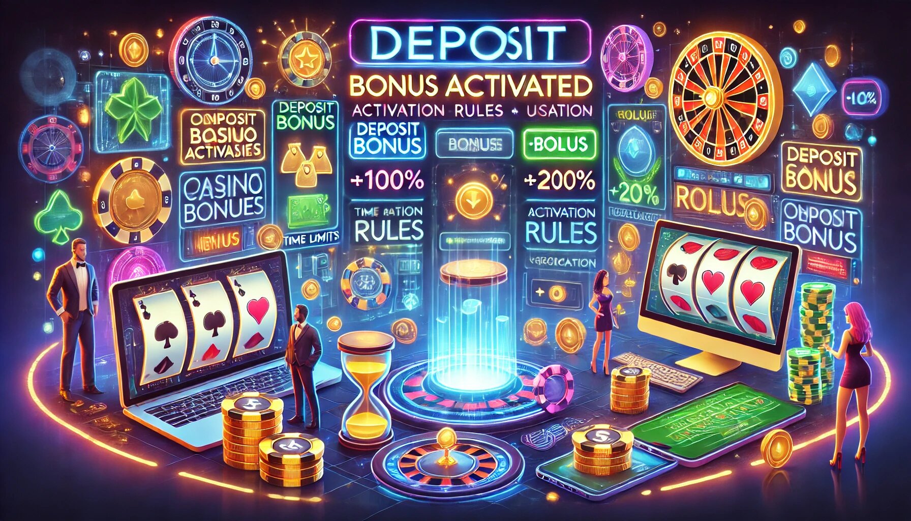 Онлайн бонусы на депозит в казино: правила активации и использования