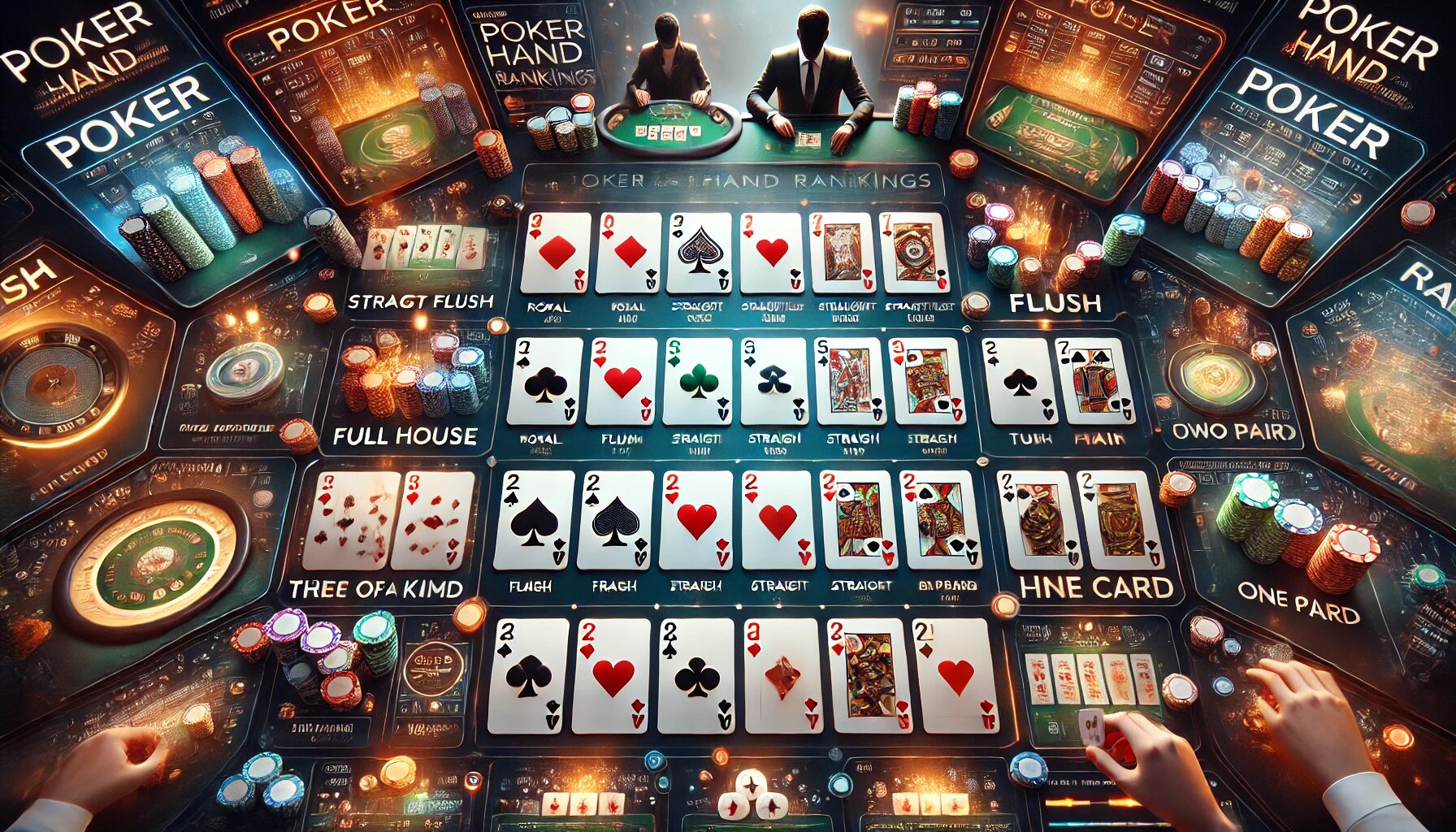 Комбинации карт в покере: список по старшинству и правила