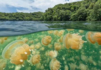 Необычное озеро, в котором живут медузы