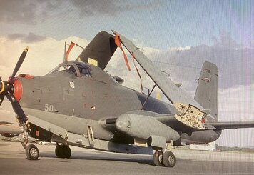 Палубный турбовинтовой противолодочный самолет Вr-1050 «Ализе» компании «Брегет»
