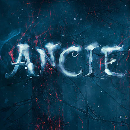 Сочетание огня и снега для текстового эффекта