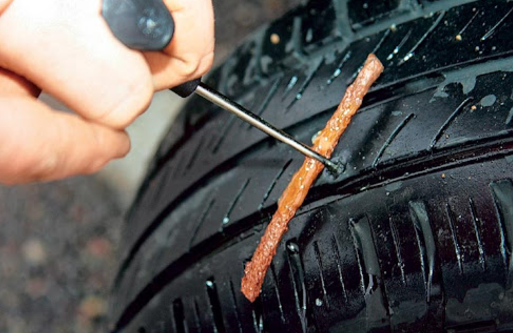 Ремонтируем колесо в дороге