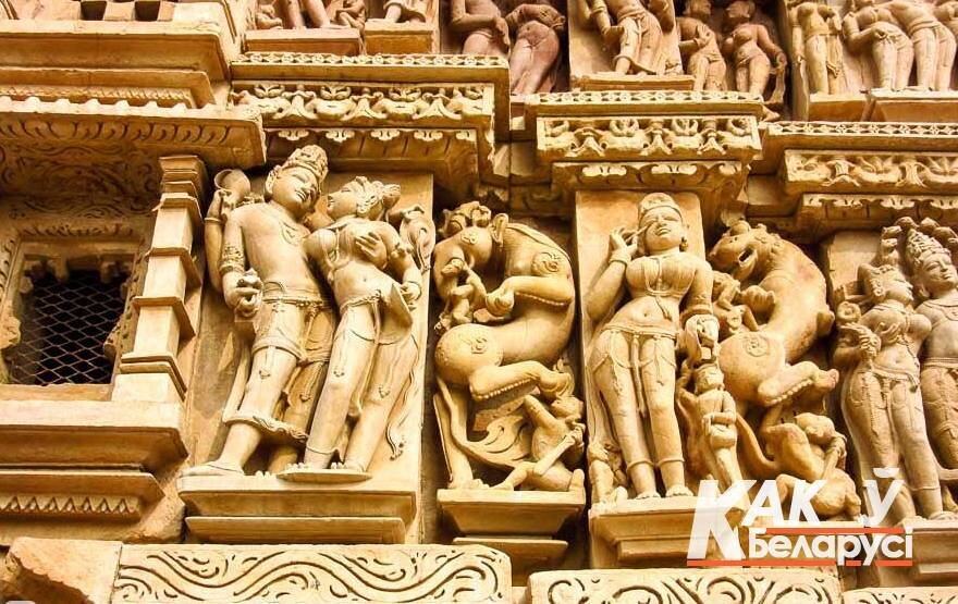 Индия Храмы Кхаджурахо сочные фото сексуальной жизни на комплексе Кандарья Махадева.