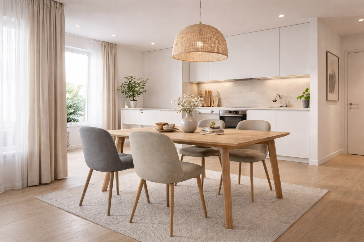 Сочетание цветов через материалы