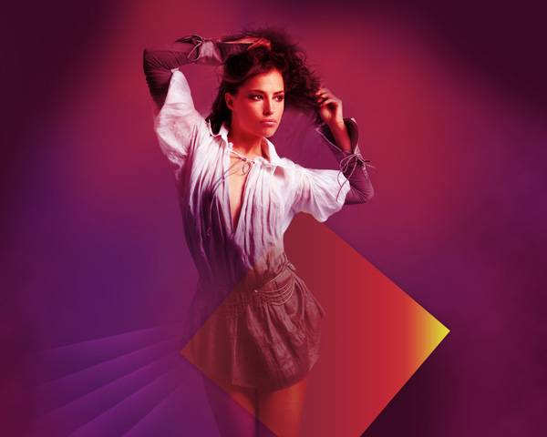 Абстрактный космический эффект для девушки