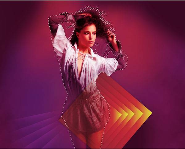 Абстрактный космический эффект для девушки