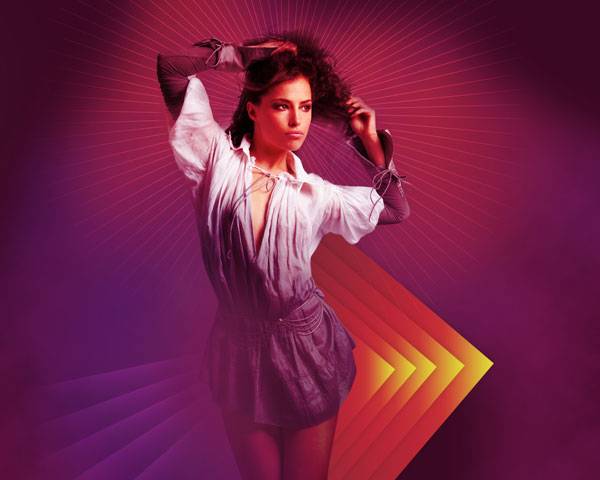 Абстрактный космический эффект для девушки