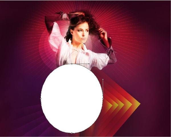 Абстрактный космический эффект для девушки