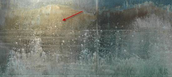 Сочетание огня и снега для текстового эффекта