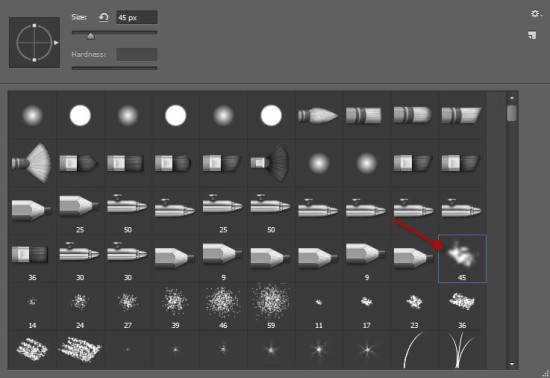 Сочетание огня и снега для текстового эффекта
