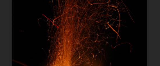 Сочетание огня и снега для текстового эффекта