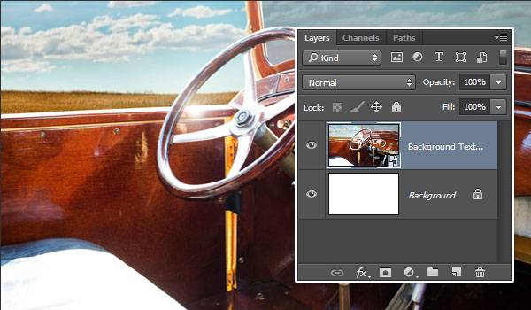 Хромированный текст в стиле ретро