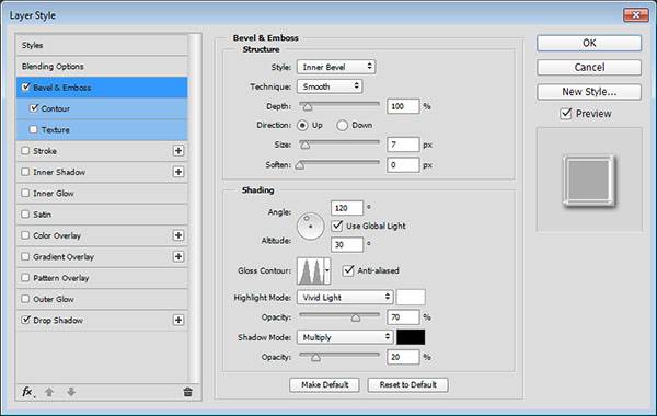 Хромированный текст в стиле ретро