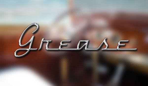 Хромированный текст в стиле ретро