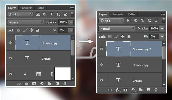 Хромированный текст в стиле ретро