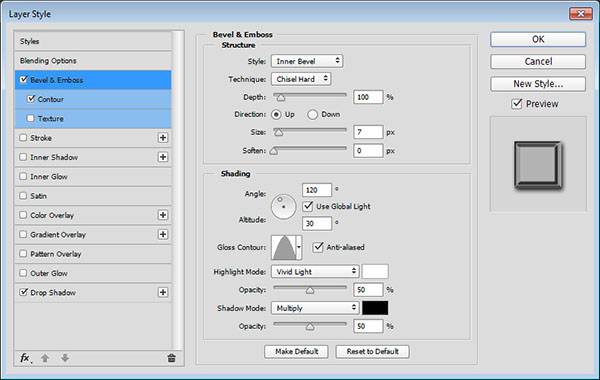 Хромированный текст в стиле ретро