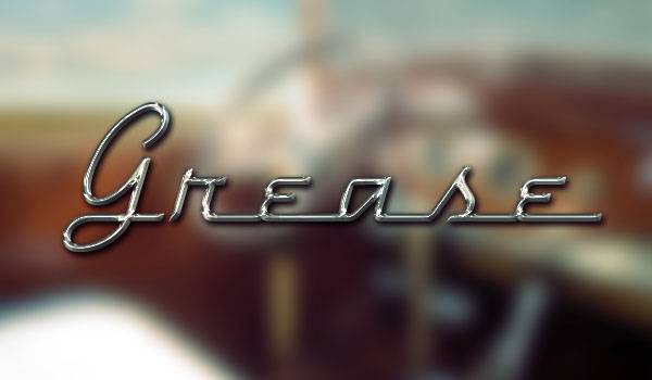 Хромированный текст в стиле ретро