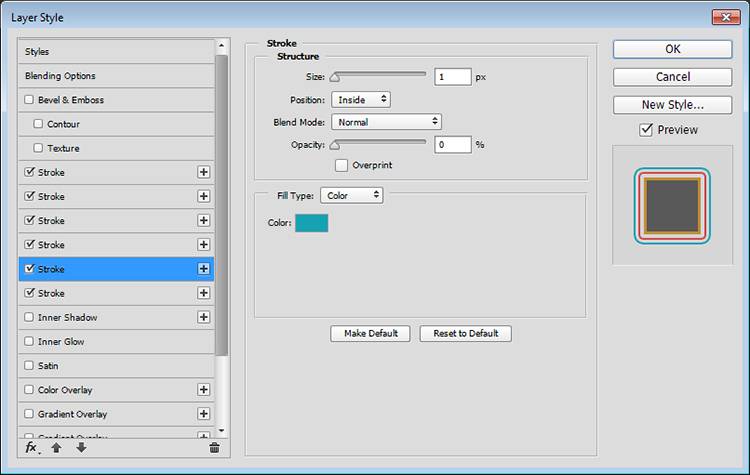 Текст с множественной обводкой
