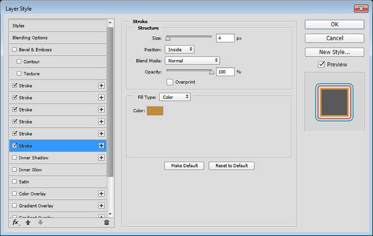 Текст с множественной обводкой