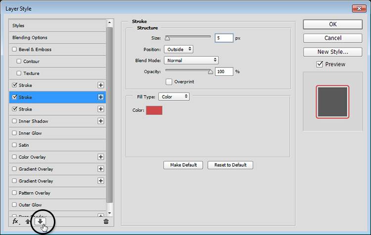 Текст с множественной обводкой
