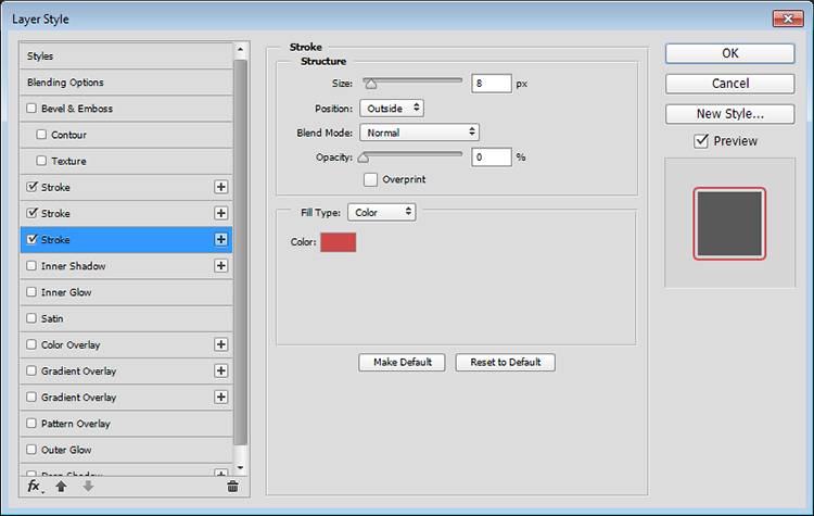 Текст с множественной обводкой
