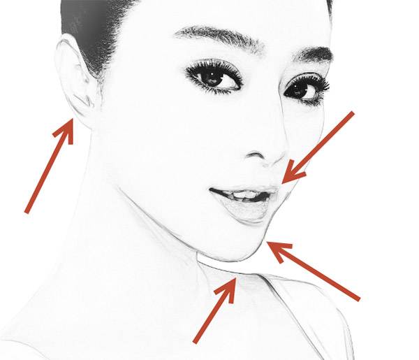 Чёрно-белый рисунок в Фотошопе