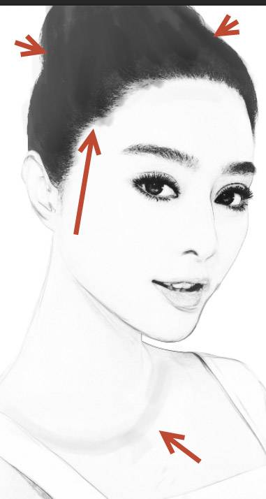 Чёрно-белый рисунок в Фотошопе