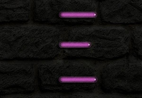 Неоновые буквы на кирпичной стене