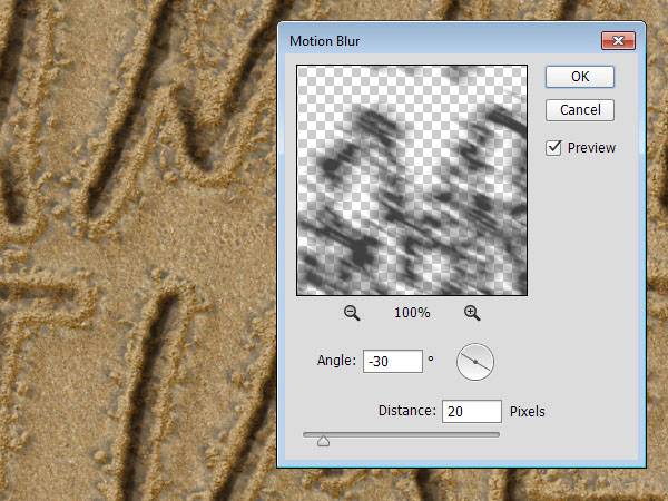 Надпись на песке