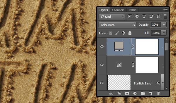Надпись на песке
