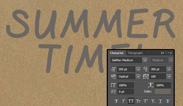 Надпись на песке