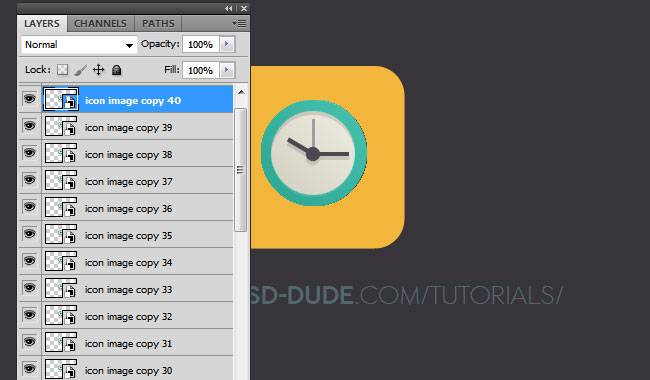 Длинные тени от плоских иконок