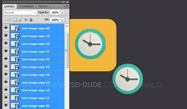 Длинные тени от плоских иконок