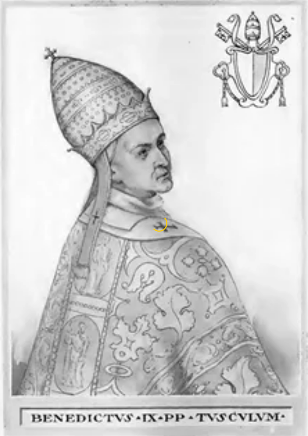 Бенедикт IX: 1032–1044, 1045, 1047–1048